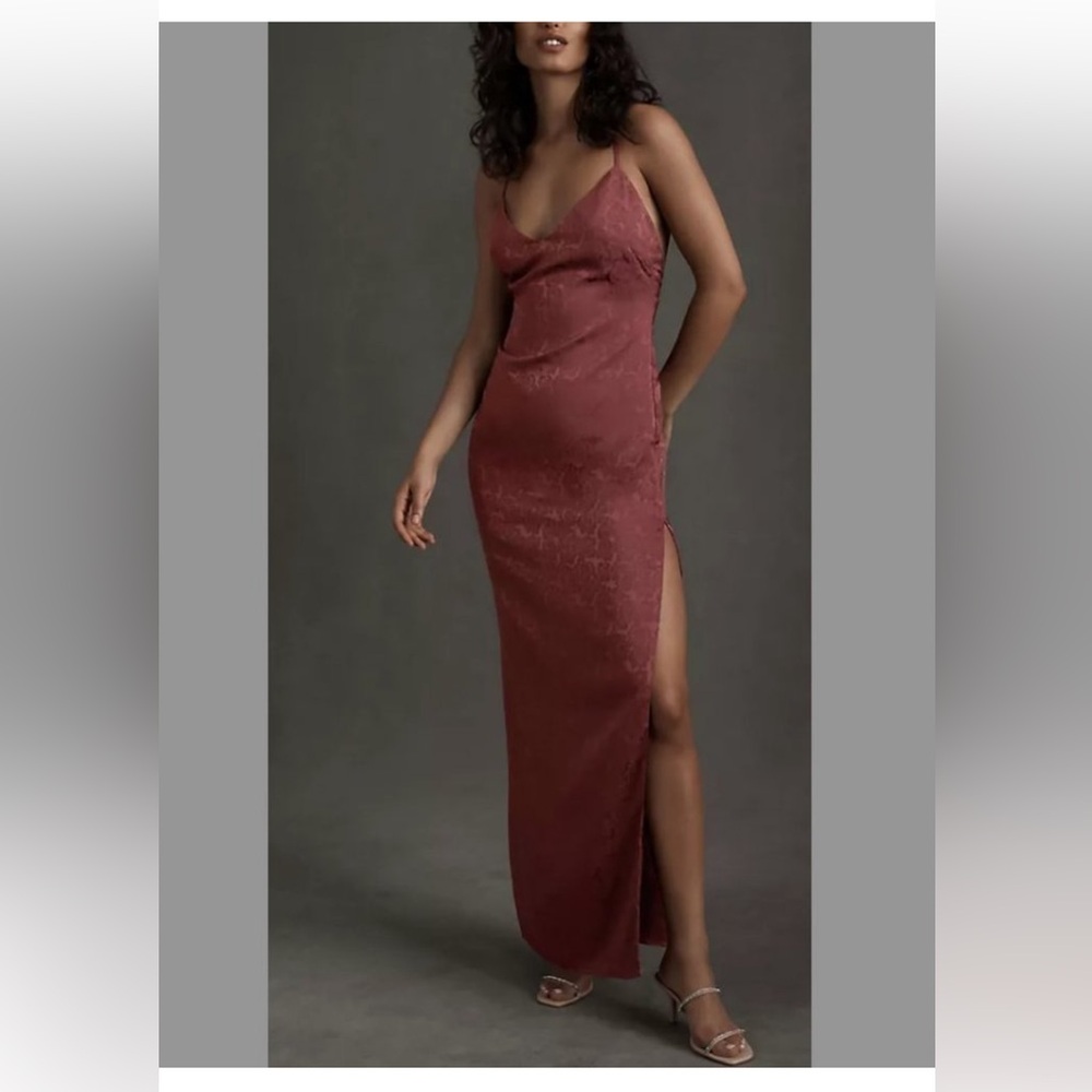 NWT Fame and Partners Arya Jacquard Slip Dress